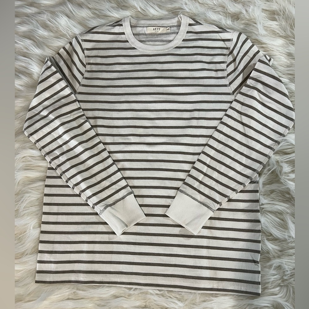 AE77 Premier Clothing, Striped Long Sleeve, Size M